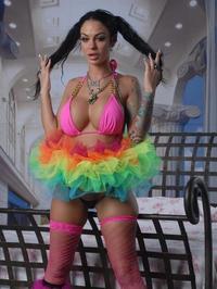 Angelina Valentine pink stockings #01