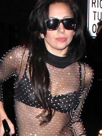 Lady Gaga In Sexy Body Fishnet