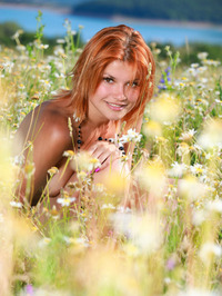 Dina P On The Flowery Field #03