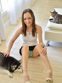 Lily Shows Her Shaved Pussy #11