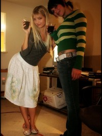 Jana with her friend Kimmy #01