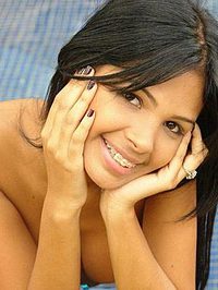 Karla Spice blue bikini #07