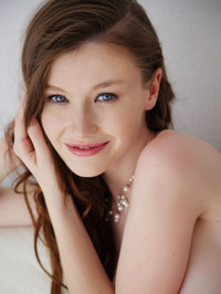 Smooth Skin Emily Bloom Spreading Shaved Twat #12