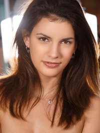 Brunette Hottie Candice Luka Spreading On The Floor #13
