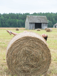 She may be a city girl now, but lovely Belarusian brunette Slava loves getting back to her country roots #02