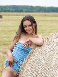 She may be a city girl now, but lovely Belarusian brunette Slava loves getting back to her country roots #03