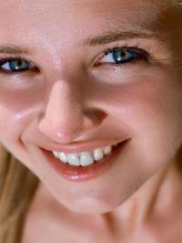 He Blue-eyed Russian Beauty Sits On The Warm Rocks With Her Thighs Apart, Enjoying The Sensation Of The Sun And Breeze Caressing #16