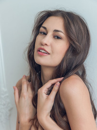 Gorgeous Lilian Slips Out Of Her Sexy Yellow Summer Dress #04