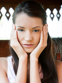 Skinny Black Haired Russian Hottie Leila #05