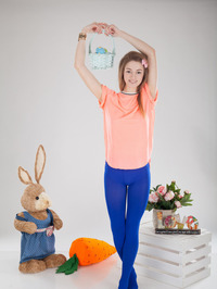 Skinny Russian Teen Strips To Naked #01