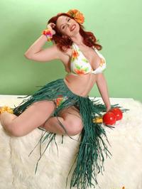 Bianca Beauchamp sexy grass skirt