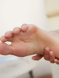 Gorgeous Italian brunette Sade Mare stretches out #13