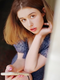 Busty model stripping #02