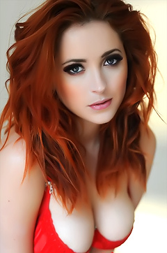 Lucy In Red Lingerie
