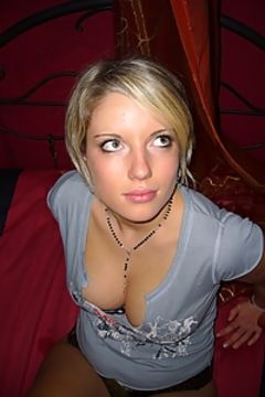 Horny blonde teen