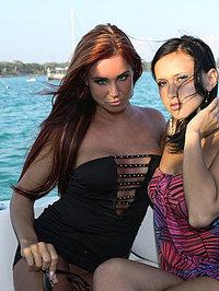 Ashley Bulgari On a yacht #01